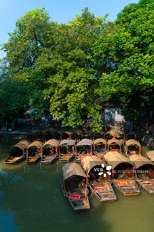 顺德逢简水乡游船码头图片素材
