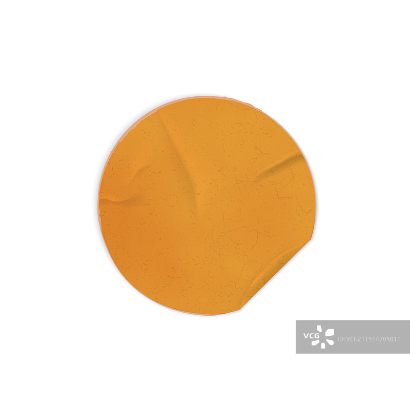 橙色旧纸贴纸图片素材