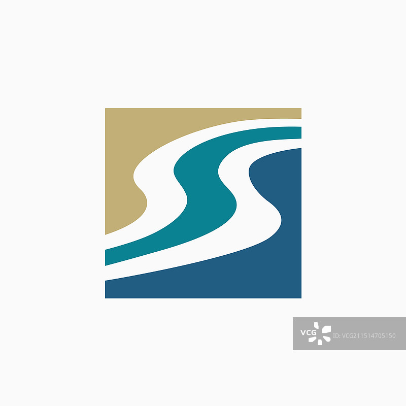 SS字母正方形岸边标志图标单字母组合图片素材