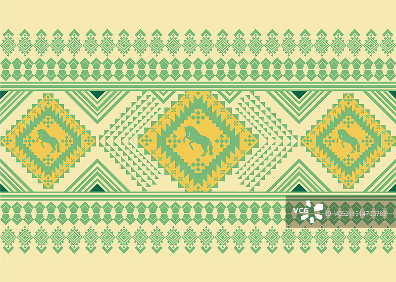 民族风复古几何无缝图案图片素材