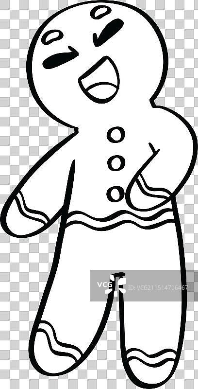 姜饼人饼干图片素材