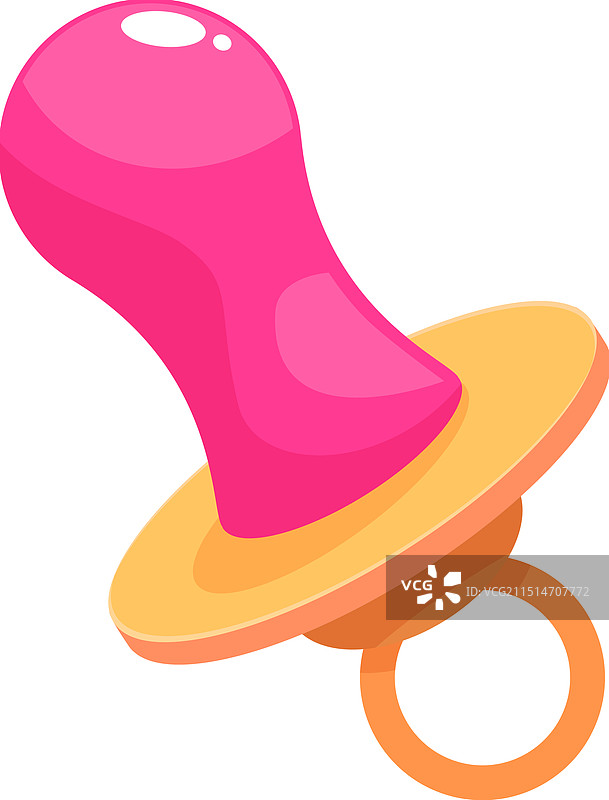 粉色婴儿安抚奶嘴图片素材