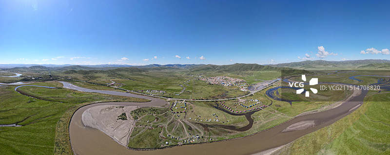 阿坝红原县月亮湾景区图片素材