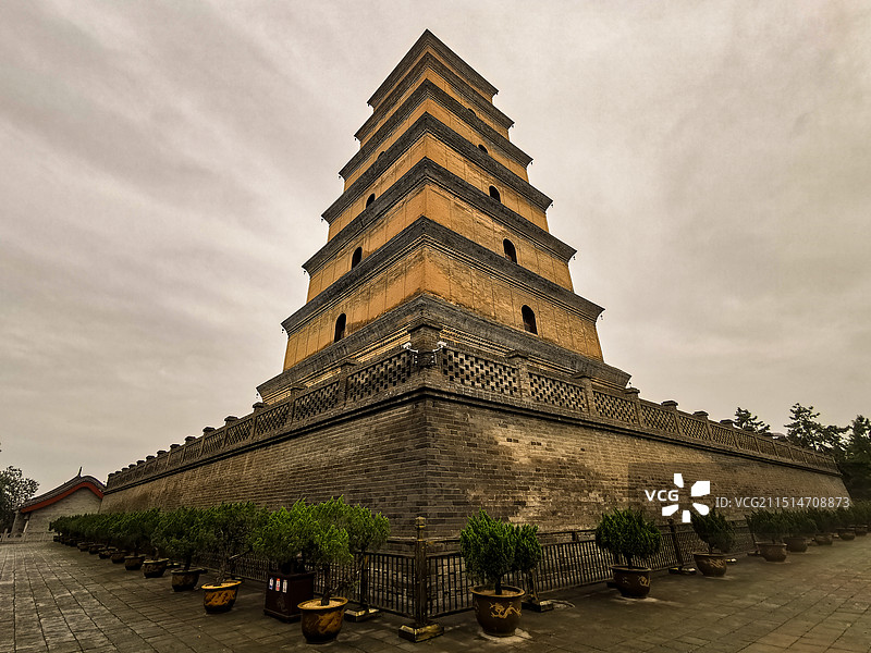 陕西西安大雁塔图片素材