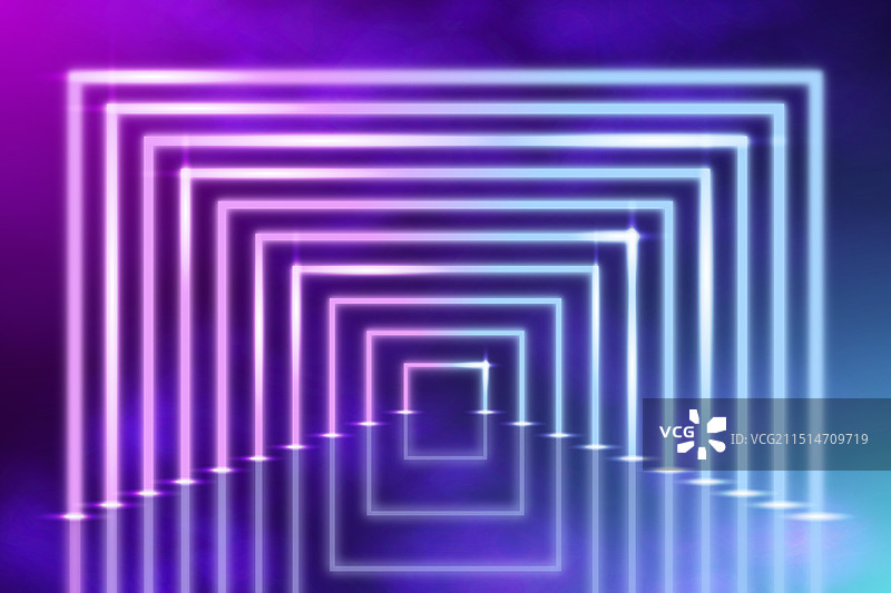 抽象霓虹灯半方块背景图片素材
