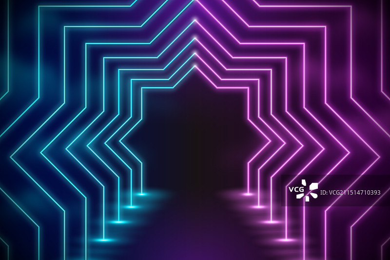 逼真的霓虹灯背景图片素材