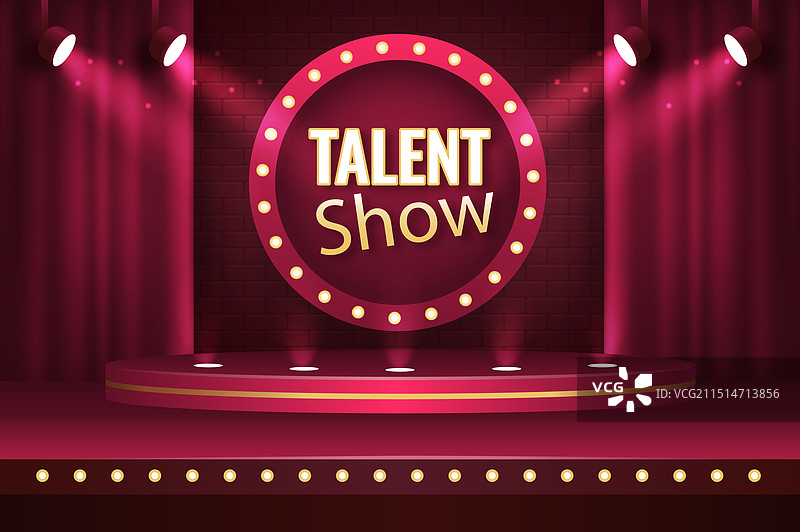 逼真才艺表演背景图片素材