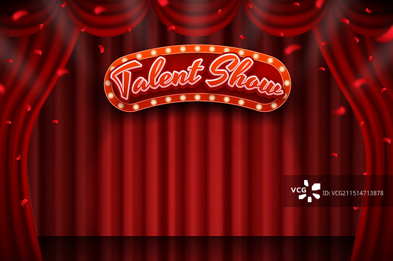逼真才艺表演背景图片素材