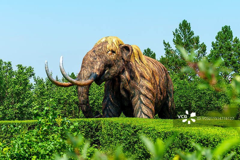 呼伦贝尔满洲里市扎赉诺尔猛犸旅游区图片素材