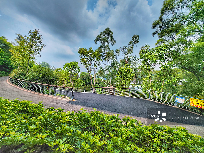 福州郊野公园步道交叉口特写图片素材