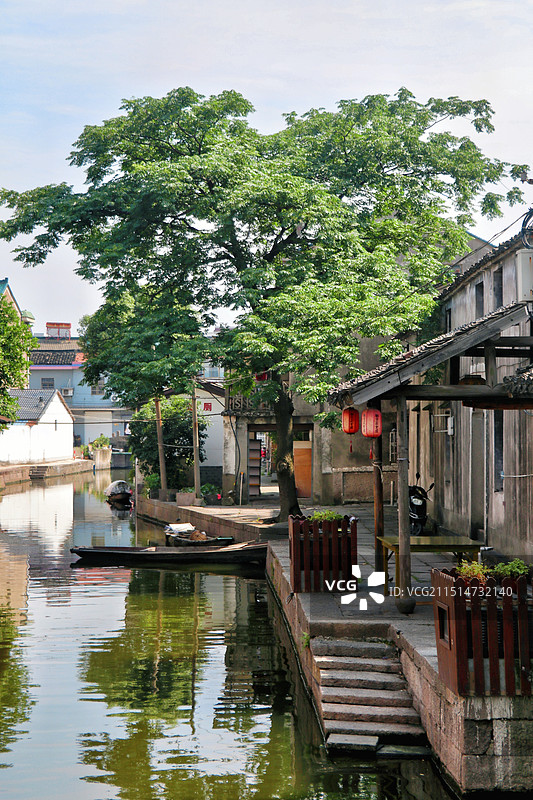 绍兴安昌古镇景区图片素材