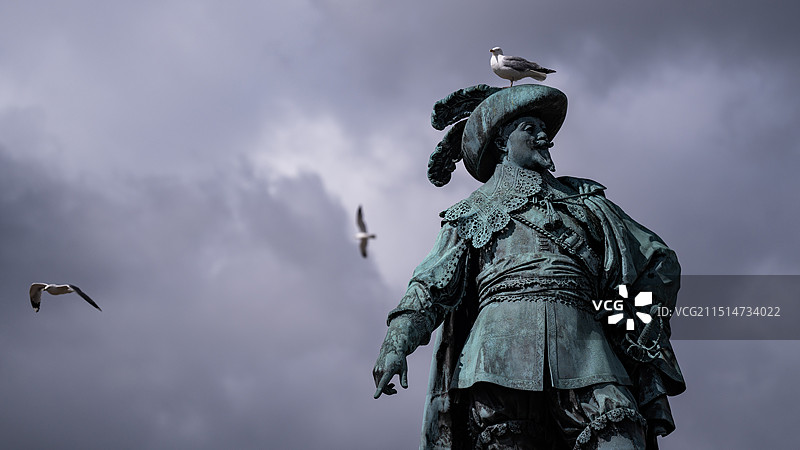 瑞典哥德堡市政厅雕塑图片素材