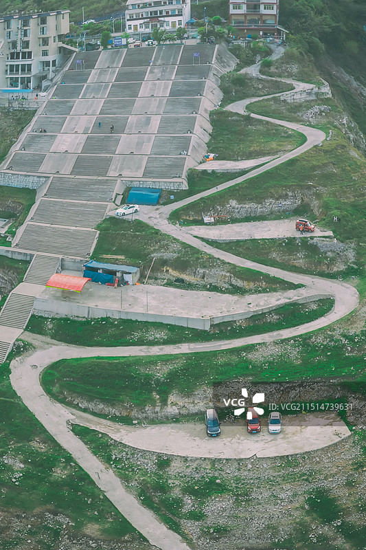 ‌支嘎阿鲁湖码头的路图片素材