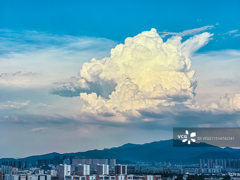 城市风光高视角图片素材