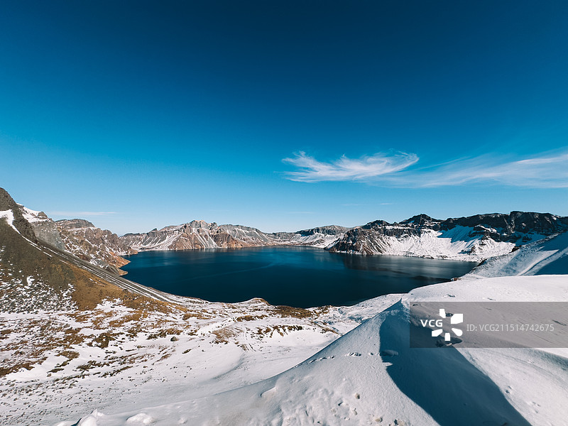 吉林-长白山天池西坡图片素材