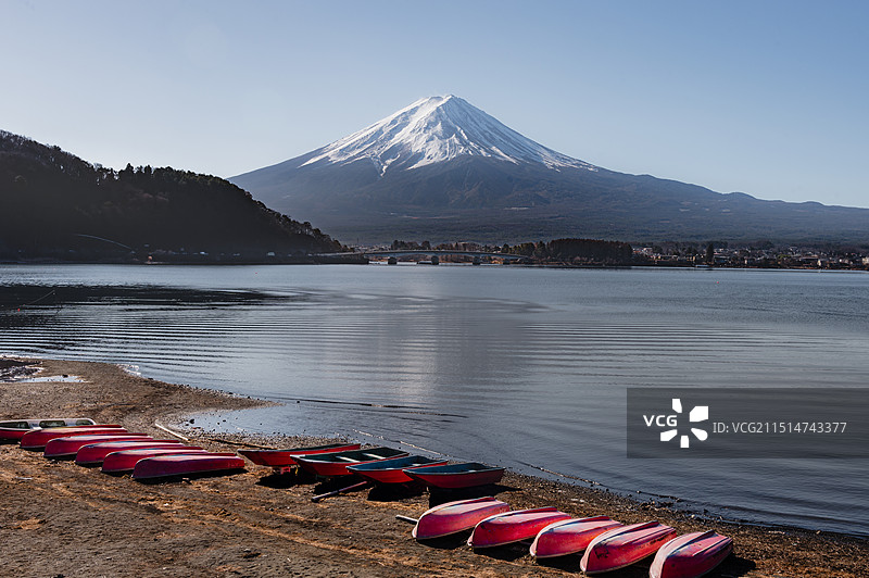 河口湖富士山图片素材