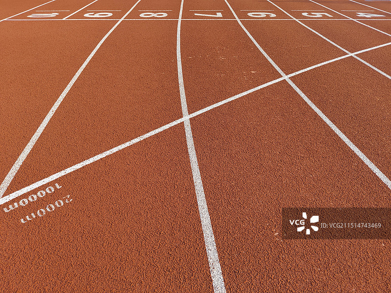 田径跑道起跑线图片素材