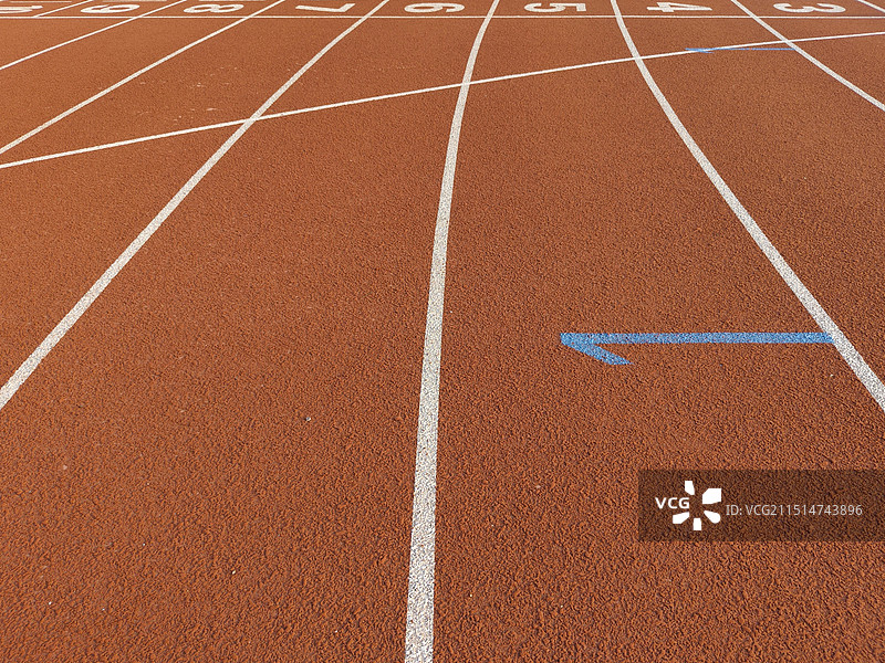 田径跑道起跑线图片素材