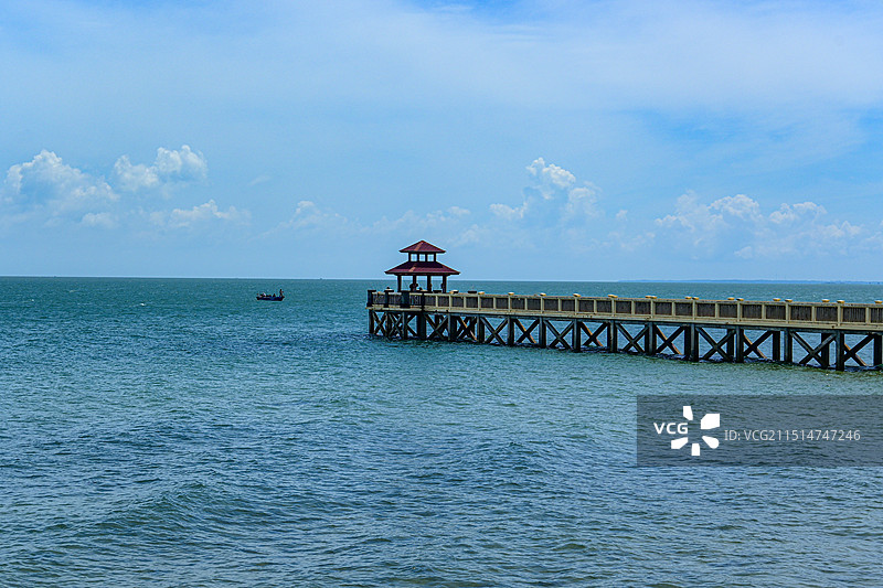 海上栈桥图片素材
