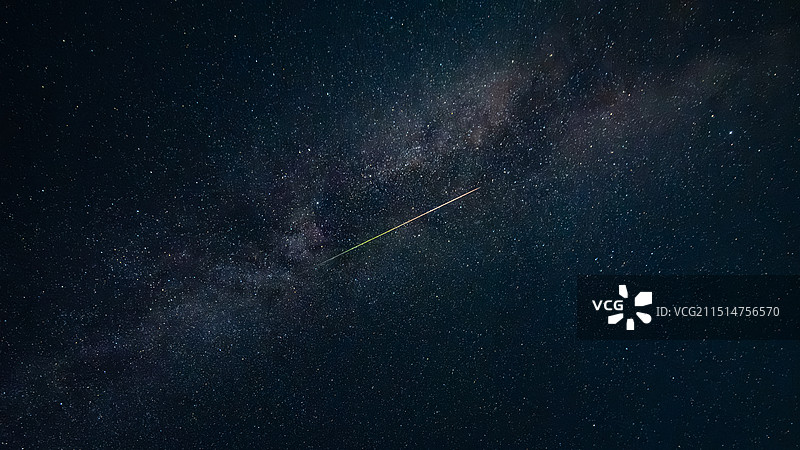银河与流星图片素材