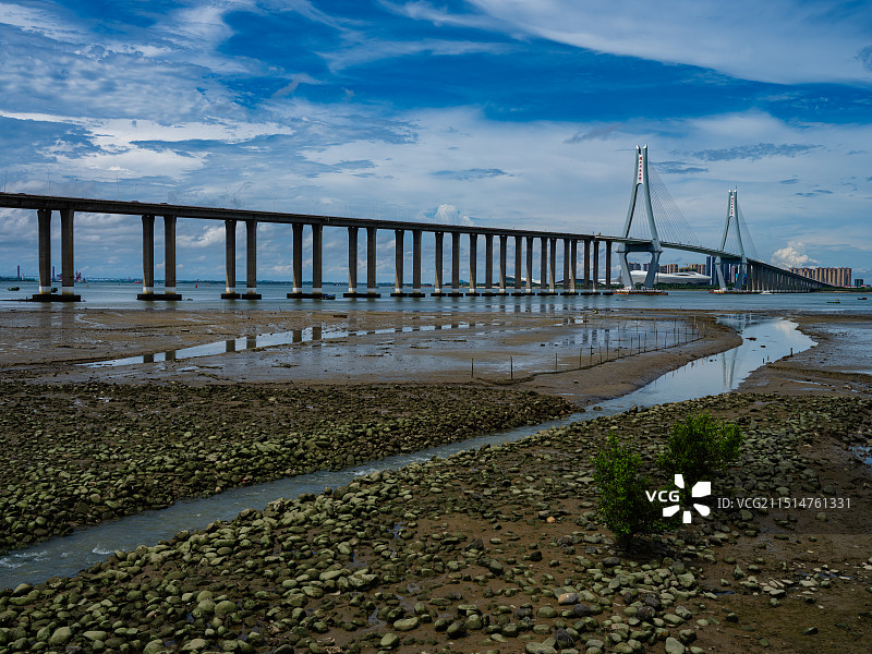 湛江印象-海湾大桥22修复图片素材