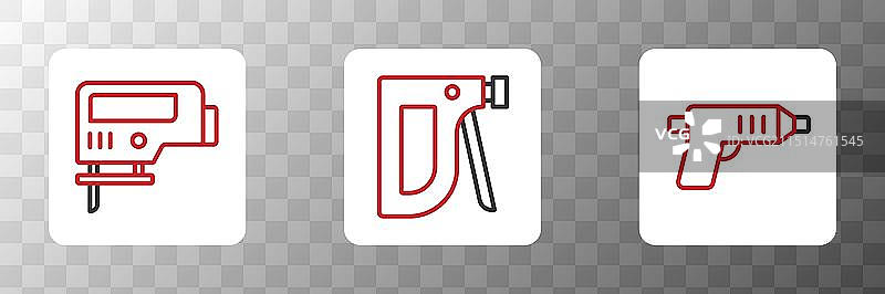 电动无线螺丝刀、曲线锯图片素材