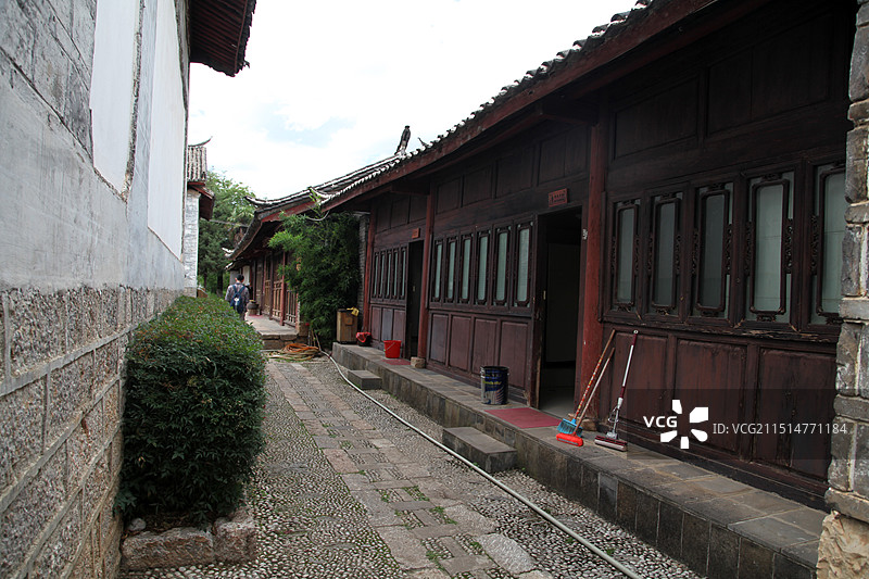 云南丽江束河皮匠展览馆图片素材