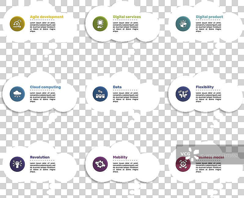 以游乐园为主题的图标信息图 10图片素材