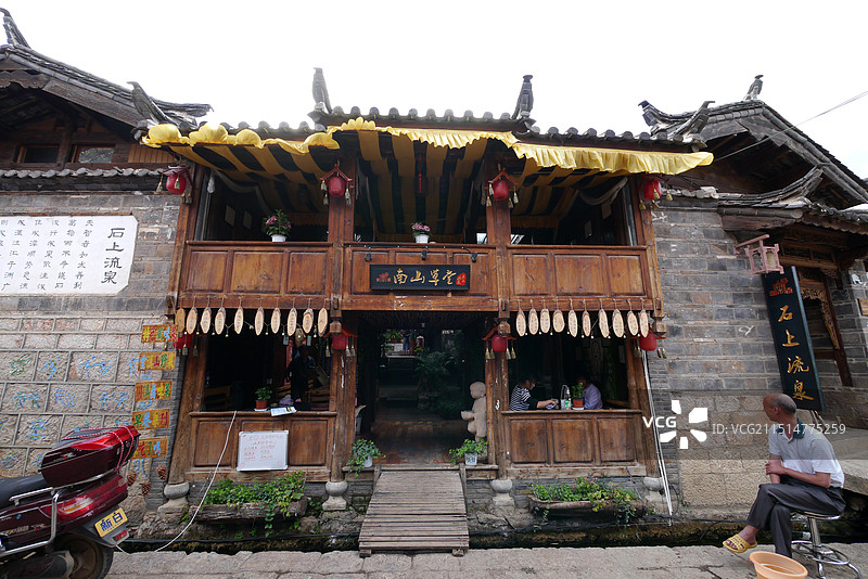 云南丽江束河古镇图片素材