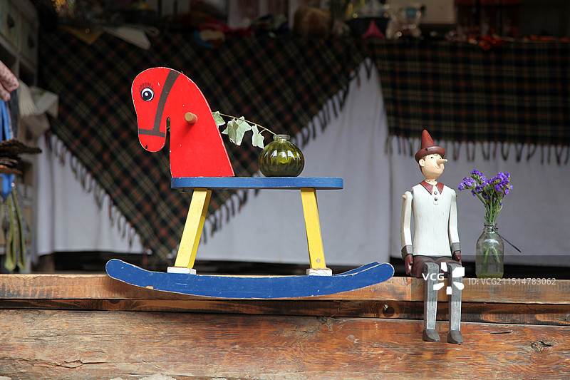 云南丽江束河古镇小景图片素材