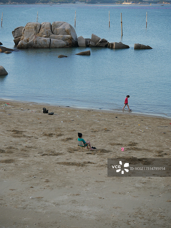 海滩边图片素材