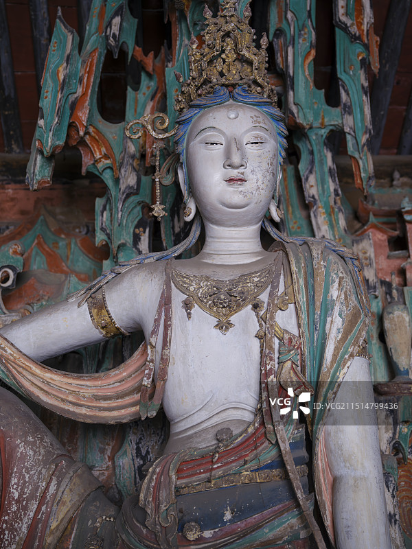 《黑神话·悟空》取景地之一：山西平遥双林寺·彩塑图片素材