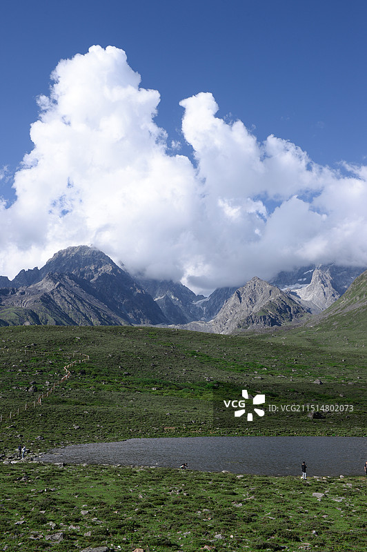 甘孜州野马海子图片素材
