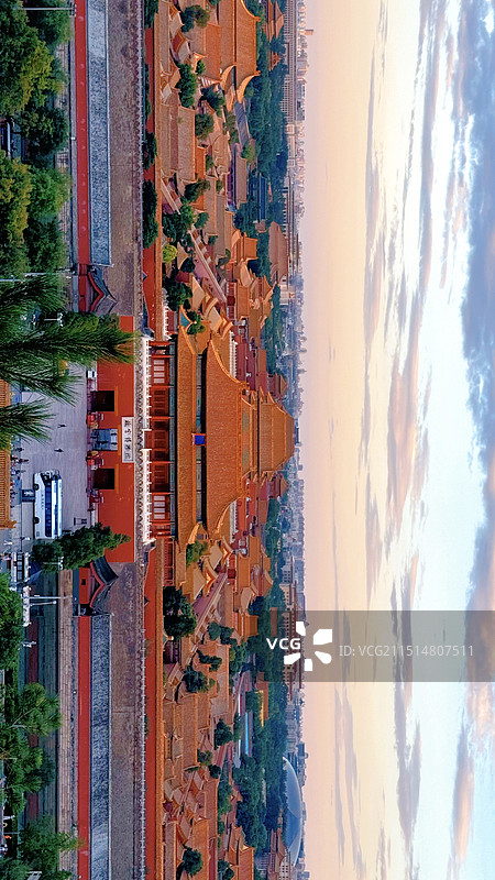 日落紫禁城图片素材