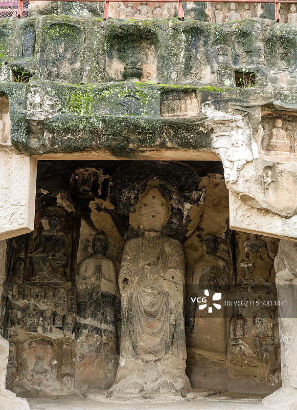 广元千佛崖摩崖造像（资料图）图片素材