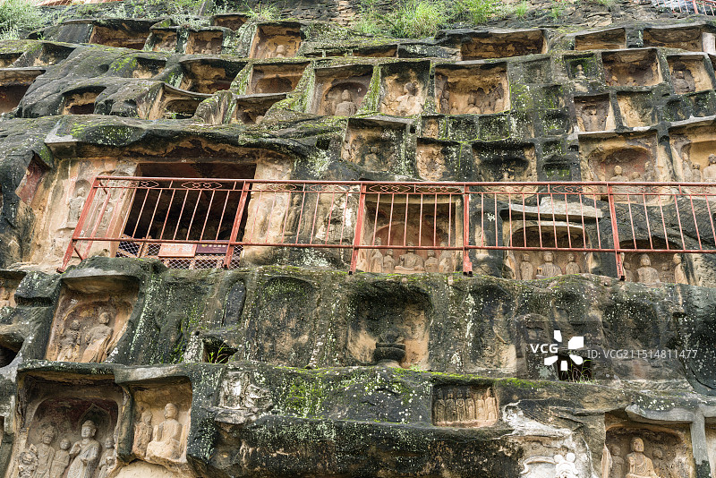 广元千佛崖摩崖造像（资料图）图片素材