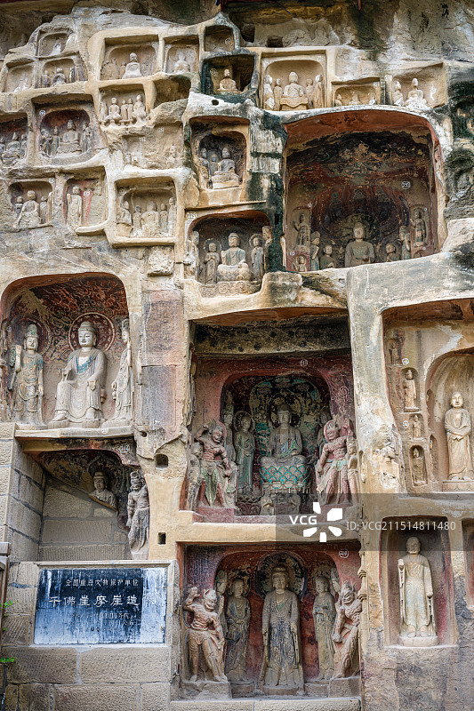 广元千佛崖摩崖造像（资料图）图片素材