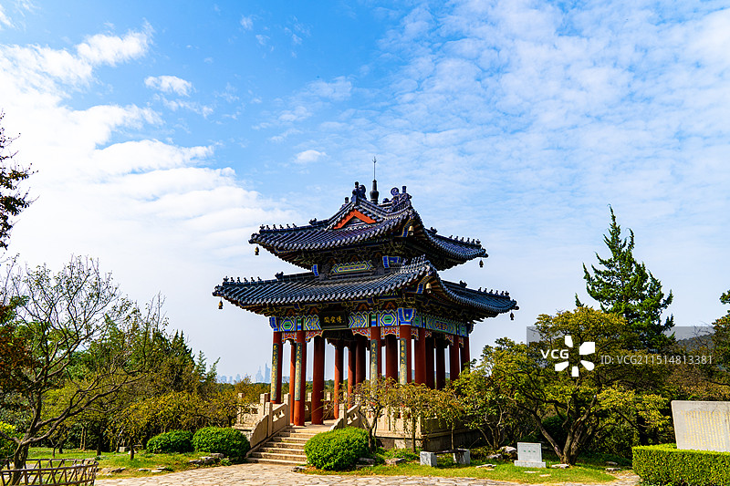 南京明孝陵牡丹亭图片素材