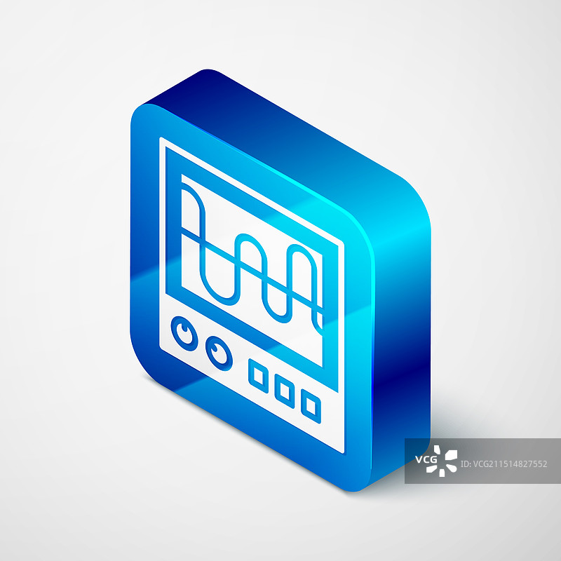 2.5D示波器测量信号波图片素材