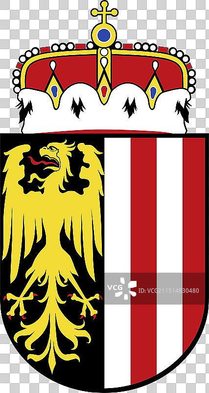 奥地利上奥地利州旗图片素材