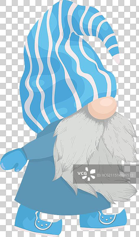 可爱的圣诞小矮人节日贺卡图片素材