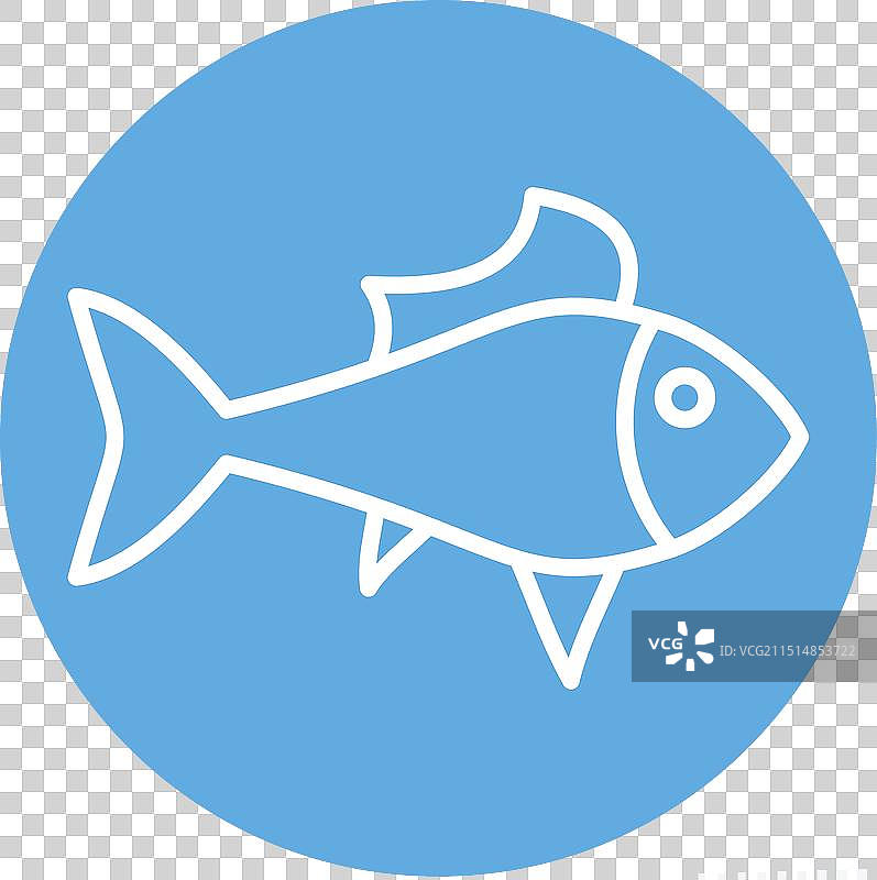 观赏鱼海洋蓝色图标图片素材