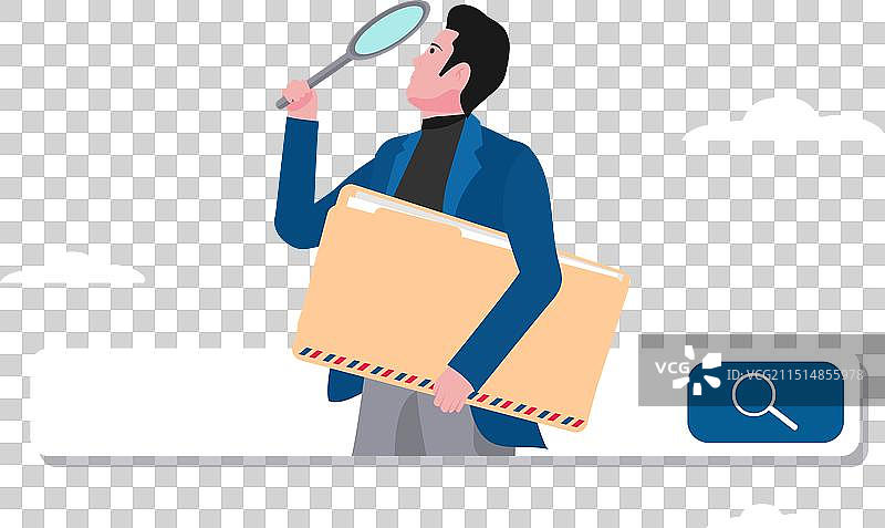 通过某人寻找新工作图片素材