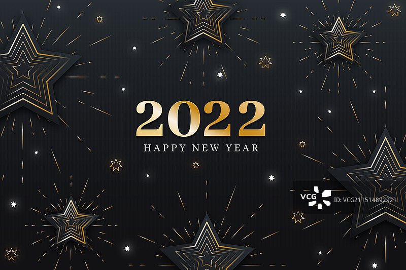 金色渐变新年背景图片素材