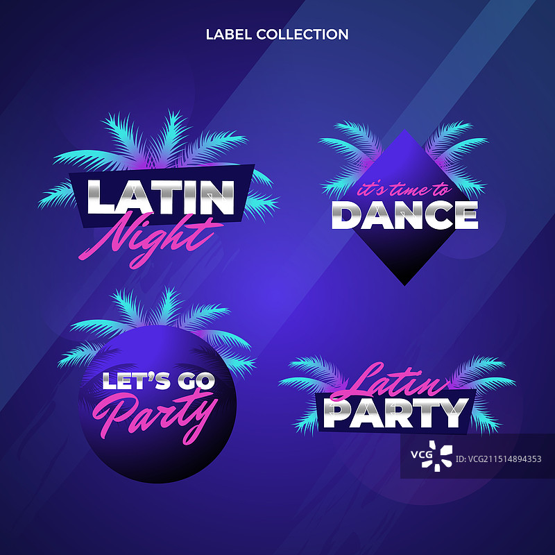 渐变拉丁舞派对模板图片素材