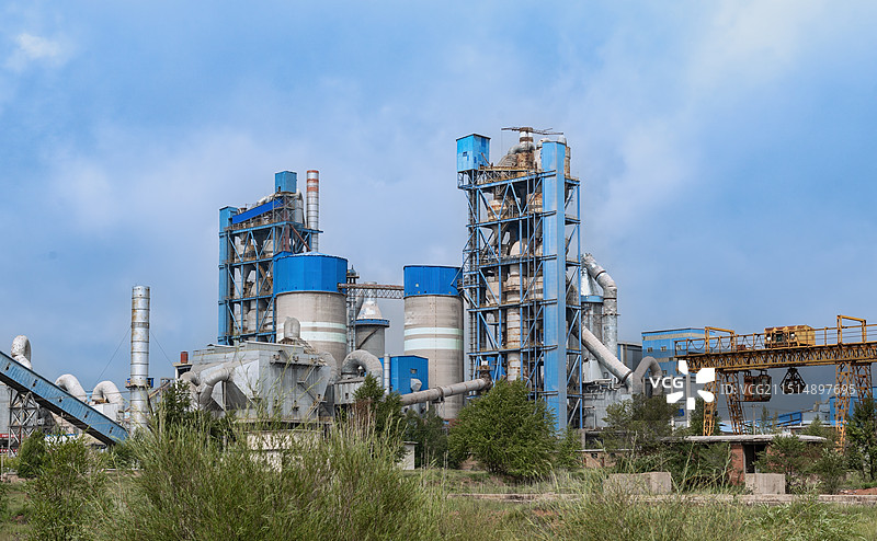 水泥工厂外景图片素材