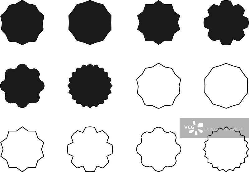 双星形套装图片素材