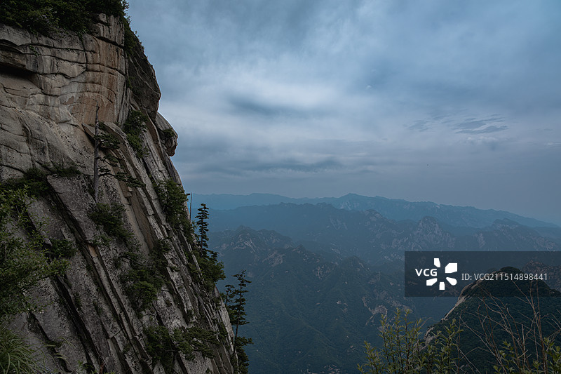 陕西旅游五岳天险西岳华山图片素材