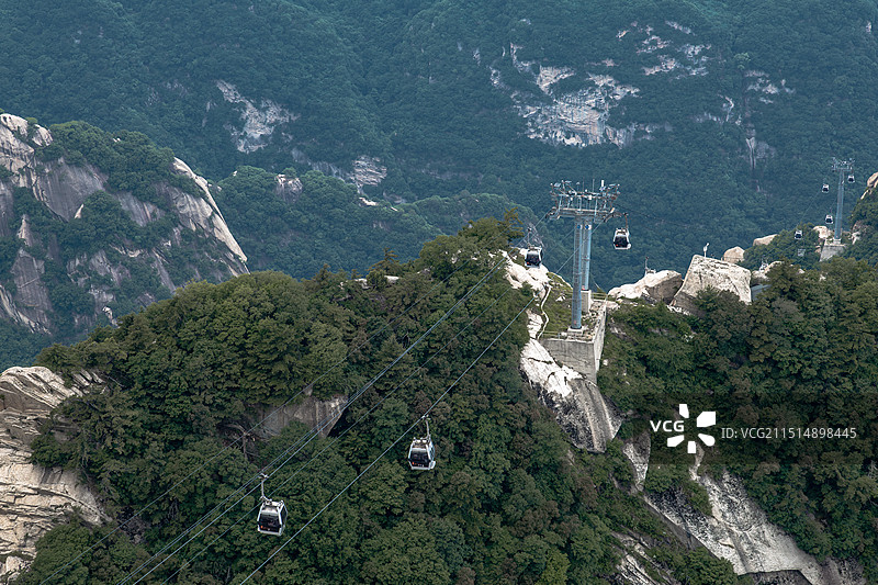 陕西旅游五岳天险西岳华山图片素材