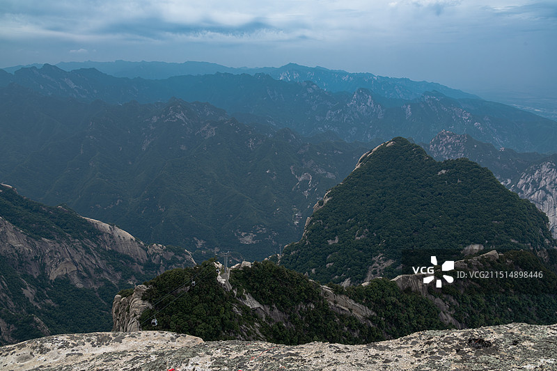 陕西旅游五岳天险西岳华山图片素材